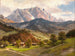 Hochkönig painting from the alpine village - Franz Kulstrunk — artwork view
