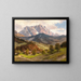 Hochkönig painting from the alpine village - Franz Kulstrunk — framed artwork on a wall