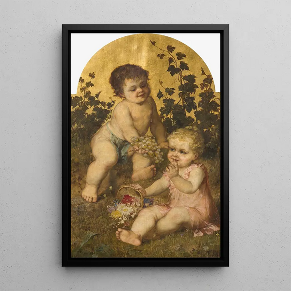 A Young Wine Grower - Franz Lefler — framed artwork on a wall