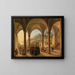 View of Amalfi from the Cathedral Porch - Franz Ludwig Catel — framed artwork on a wall