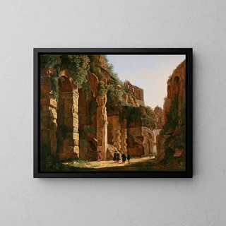 Inside the Colosseum - Franz Ludwig Catel — framed artwork on a wall