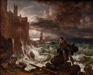 Night scene of the end by René - Franz Ludwig Catel — artwork view
