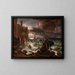 Night scene of the end by René - Franz Ludwig Catel — framed artwork on a wall