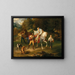 Rodolphe de Habsbourg et le prêtre - Franz Ludwig Catel — framed artwork on a wall