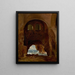 Ruins of a cloister by the sea - Franz Ludwig Catel — framed artwork on a wall