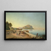 Promenade à Palerme - Franz Ludwig Catel — framed artwork on a wall