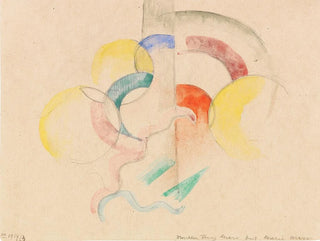 Abstract watercolor painting I - Franz Marc — artwork view