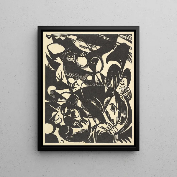 Creation I - Franz Marc — framed artwork on a wall