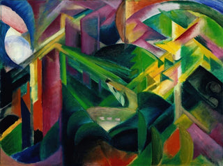 Deer in the Monastery Garden - Franz Marc — artwork view