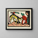 Fabulous Animal Painting - Franz Marc — framed artwork on a wall