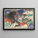 Bœuf rouge - Franz Marc — framed artwork on a wall