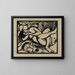 Bergère endormie - Franz Marc — framed artwork on a wall