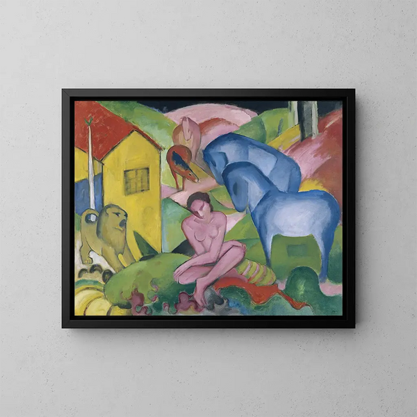 The Dream - Franz Marc — framed artwork on a wall