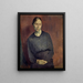Portrait of a Woman Mme Isch - Franz Marent — framed artwork on a wall
