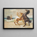 The rearing horse - Franz Müller-Münster — framed artwork on a wall