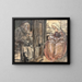 Saint Luc painting the Virgin and Child - Franz Naager — framed artwork on a wall