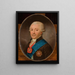 Portrait of Prince Micha Radziwiłł - Franz Niedermann — framed artwork on a wall