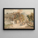 Farm and Street in Meiringen - Franz Niklaus König — framed artwork on a wall