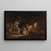 Visit to the mountain hut - Franz Niklaus König — framed artwork on a wall