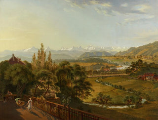 View of the Small Terrace on the Alps - Franz Niklaus König — artwork view