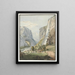 La Chute du Staubbach dans la Vallée de Lauterbrunnen - Franz Niklaus König — framed artwork on a wall
