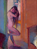 a standing nude woman in the doorway opening - Franz Nölken — artwork view
