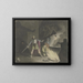Les trois sorcières invoquent un enfant sanglant devant Macbeth - Franz Pforr — framed artwork on a wall