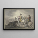 Wallenstein dans la bataille de Lützen - Franz Pforr — framed artwork on a wall