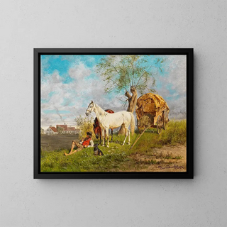 Repos de midi - Franz Quaglio — framed artwork on a wall