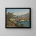 Rive au bord du lac de Garde - Franz Reinhold — framed artwork on a wall