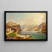 View of Lake Achensee from Scholastika towards Pertisau - Franz Richard Unterberger — framed artwork on a wall