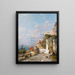 Amalfi Coast Painting - Franz Richard Unterberger — framed artwork on a wall