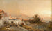 On the Veranda with Naples in the Background - Franz Richard Unterberger — artwork view