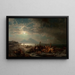 Riviera de Santa Lucia - Franz Richard Unterberger — framed artwork on a wall