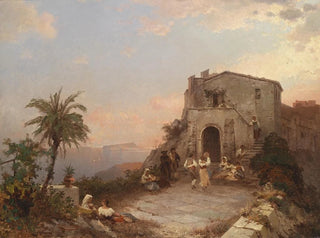 Summer Festival in Italy - Franz Richard Unterberger — artwork view