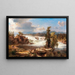 Cascade tonitruante - Franz Richard Unterberger — framed artwork on a wall
