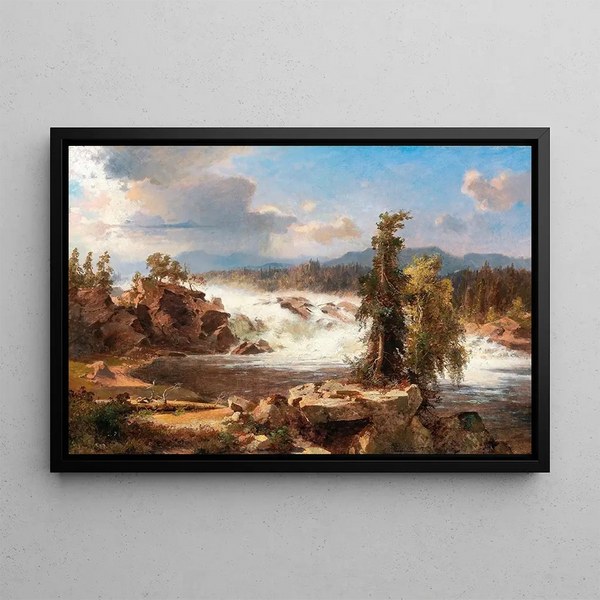 Cascade tonitruante - Franz Richard Unterberger — framed artwork on a wall