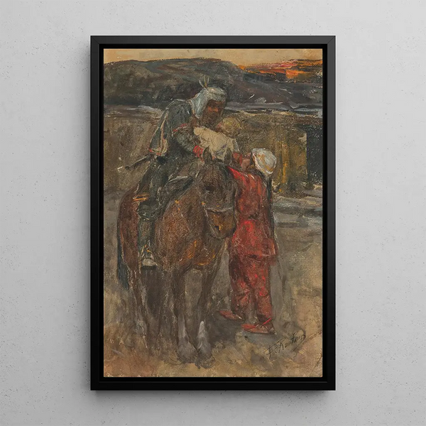 Farewell - Franz Roubaud — framed artwork on a wall