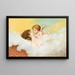 Venus and Cupid in the style of Art Nouveau - Franz Rösler — framed artwork on a wall