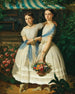 Portrait of Two Sisters in the Garden - Franz Russ the Elder — artwork view