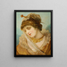 Bust of a lady in rich costume - Franz Russ the Elder — framed artwork on a wall