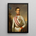 Emperor Franz Joseph I in full dress field marshal uniform - Franz Russ the Elder — framed artwork on a wall