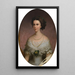 Empress Elisabeth - Franz Russ the Elder — framed artwork on a wall
