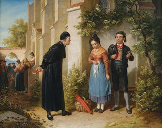 The missed preaching - Franz Schams — artwork view