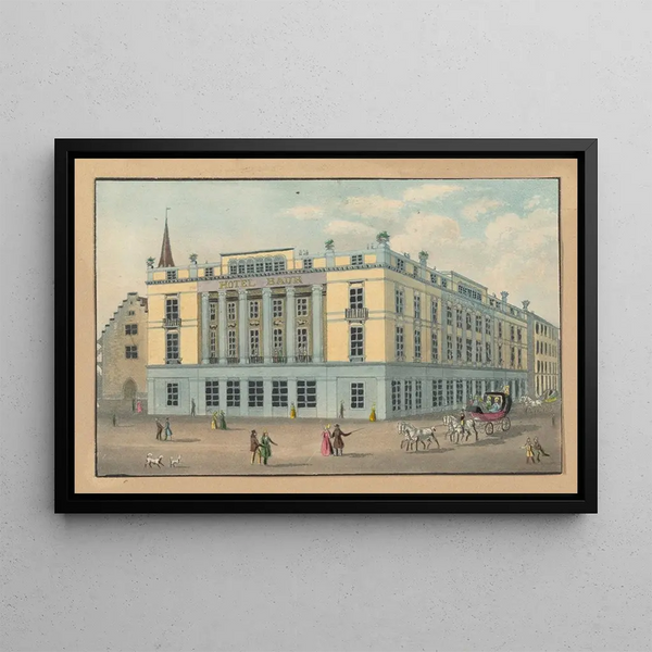Hôtel Baur - Franz Schmid — framed artwork on a wall
