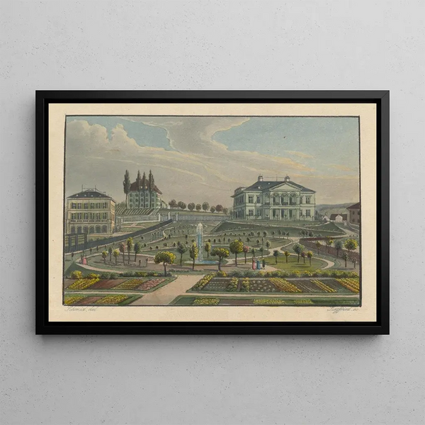 Schoenbuehl, countryside near Zurich - Franz Schmid — framed artwork on a wall