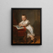 A Young Reader - Franz Schrotzberg — framed artwork on a wall