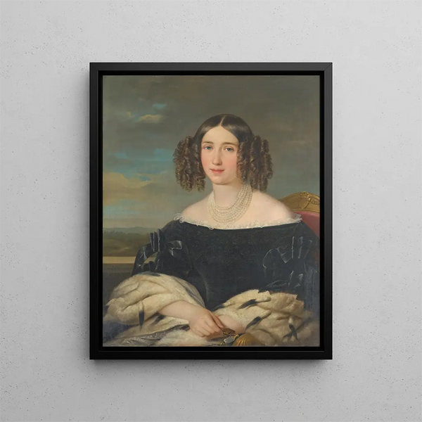 Countess Wilhelmine von Auersperg - Franz Schrotzberg — framed artwork on a wall