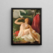 Leda and the Swan - Franz Schrotzberg — framed artwork on a wall