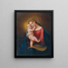 Madonna ma joue - Franz Schrotzberg — framed artwork on a wall